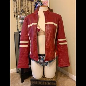 Red Wilson leather jacket